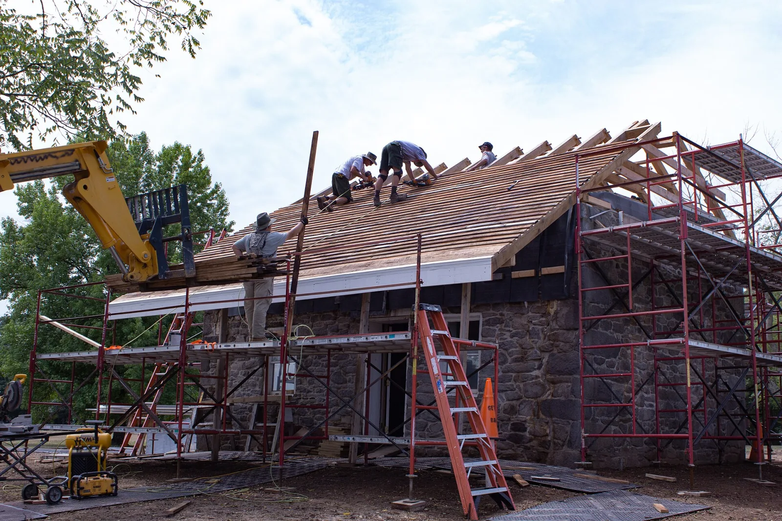 Wichita Roofing Company crew installing a new roof